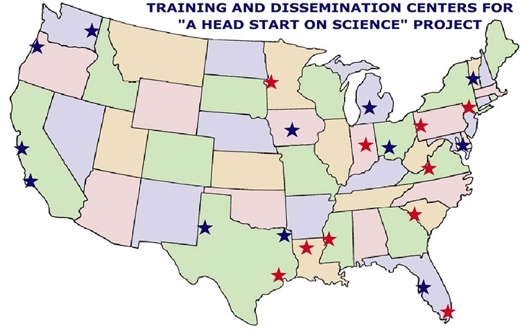ncsec_hsos_centers.jpg Training and Dissemination Centers for A Head Start on Scien