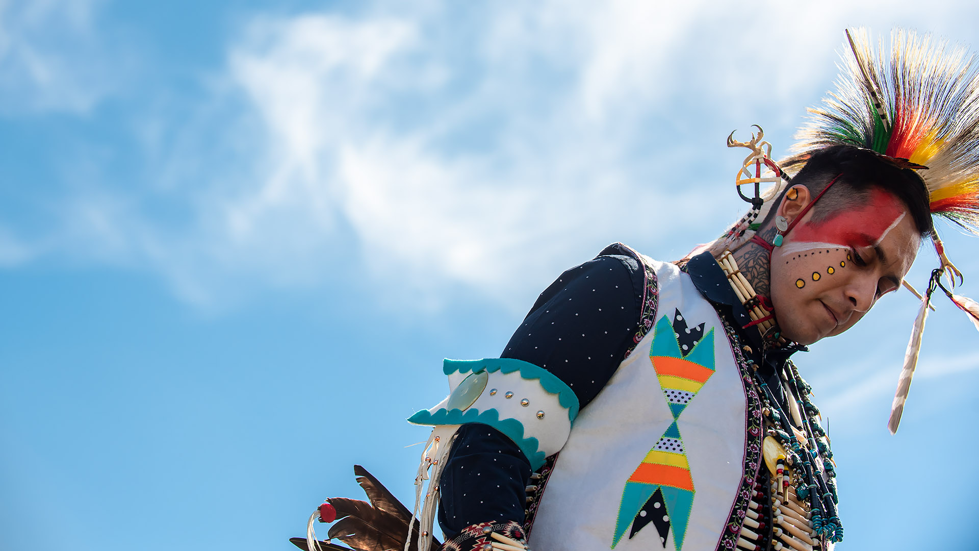 American Indian dancer