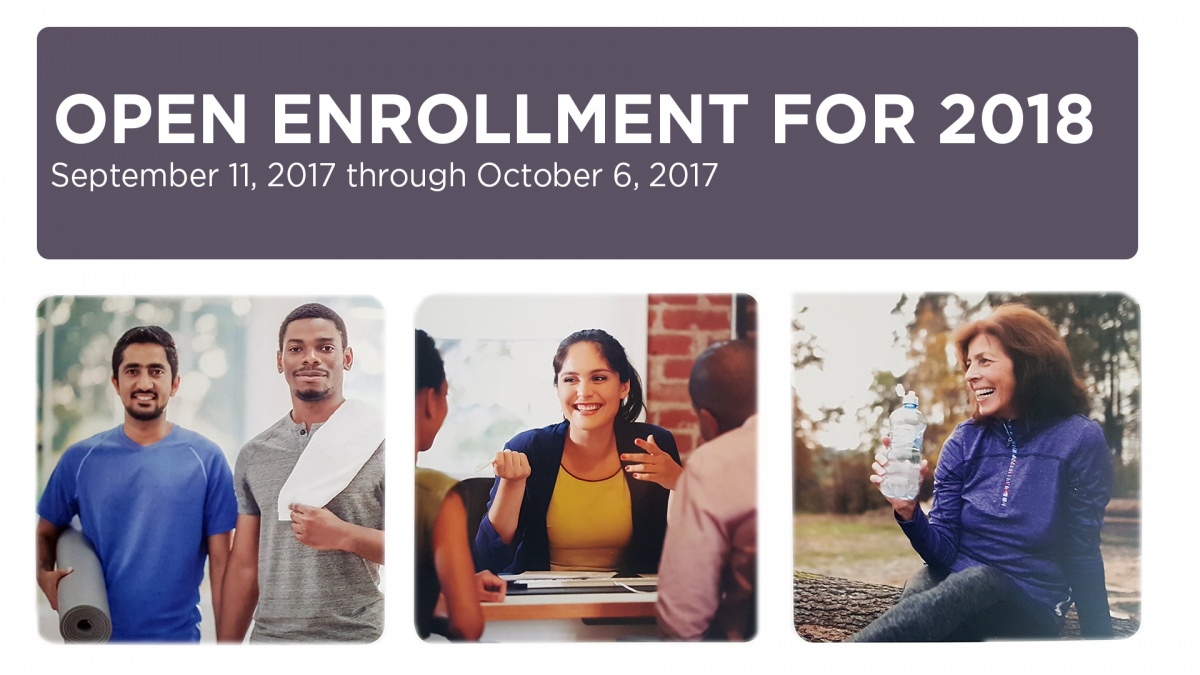 Open Enrollment for 2018, September 11, 2017 through October