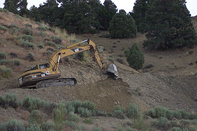 bulldozing Vinini Creek
