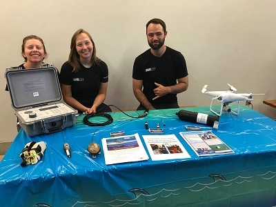 Shark Lab students at an outreach event