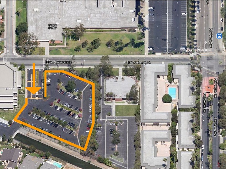 Foundation Building parking aerial map
