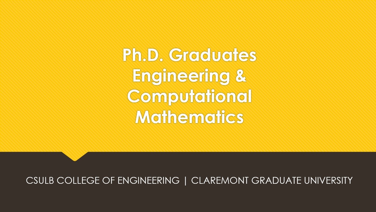 COE PhD graduates