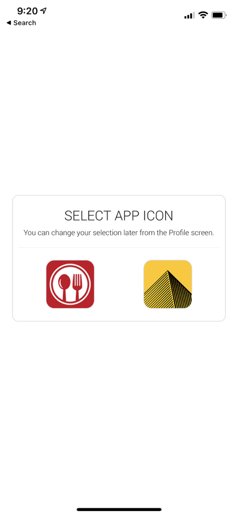 Screenshot of Transact mobile select app icon