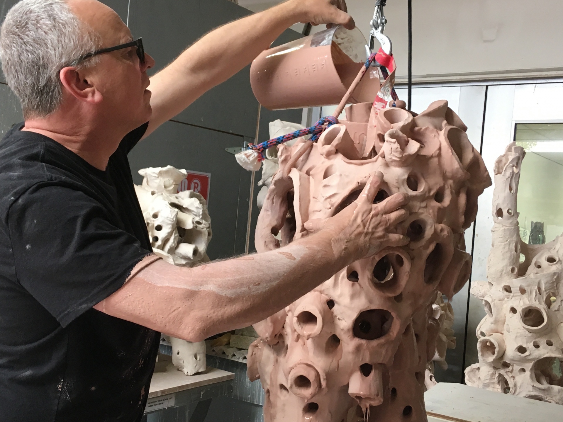 picture5.jpg Creating the sculpture form