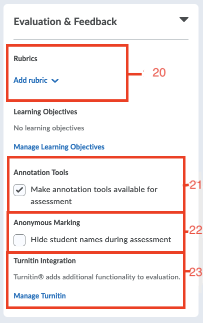 Add Rubric