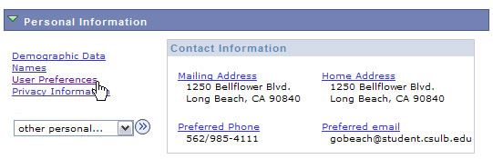 prefer1_0.jpg Screen shot of Personal Information section of MyCSULB with