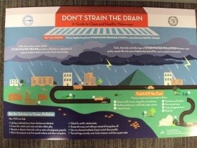 closeup of stormwater pollution prevention poster