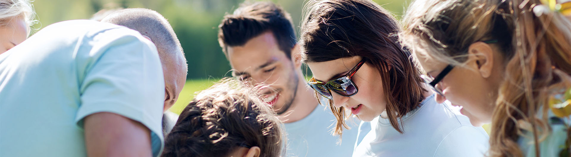 Recreation manager leading outdoor activity