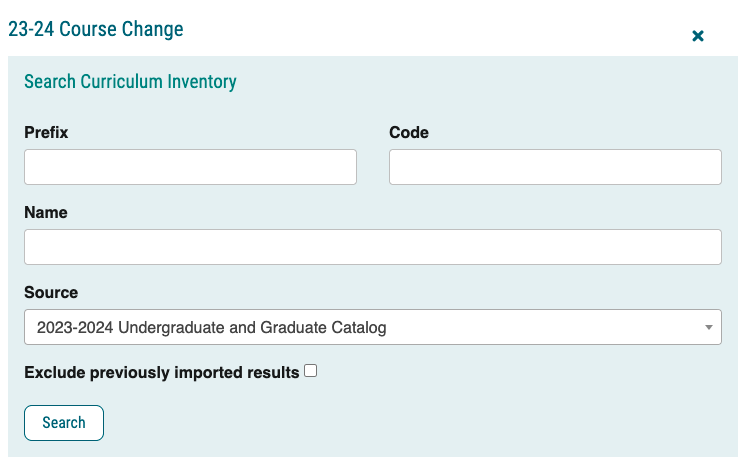 Import Data Pop up