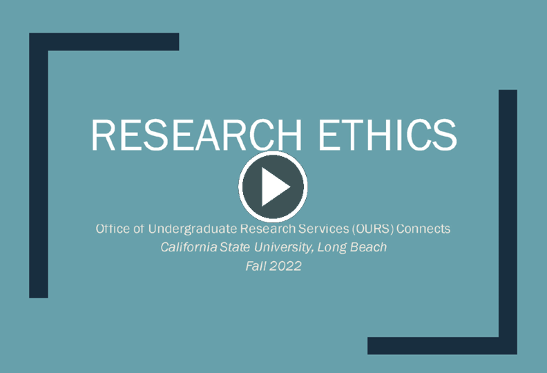 OURS Connects Workshop Research Ethics Recording