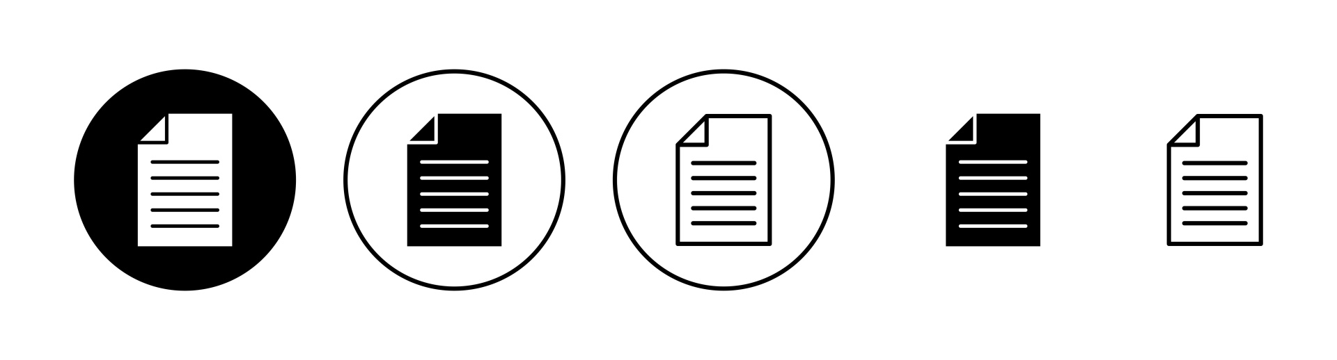 An icon that showcase 3 resumes that are in black and white