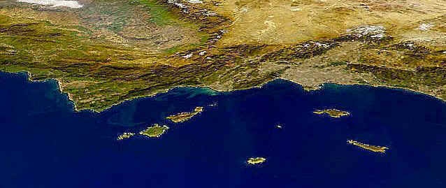 satellite view of Los Angeles