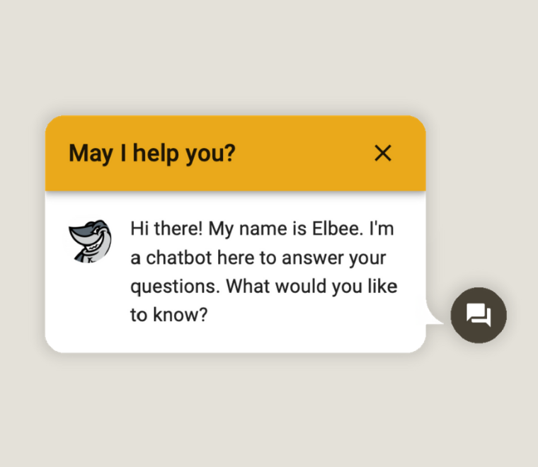 Ask Elbee Chatbot Bubble