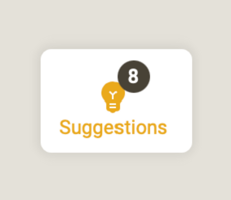 Chatbot Suggestions Lightbulb Icon