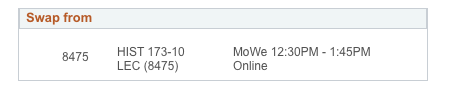 screen-facultyswapsection.png Screenshot of the Swap from box with class details