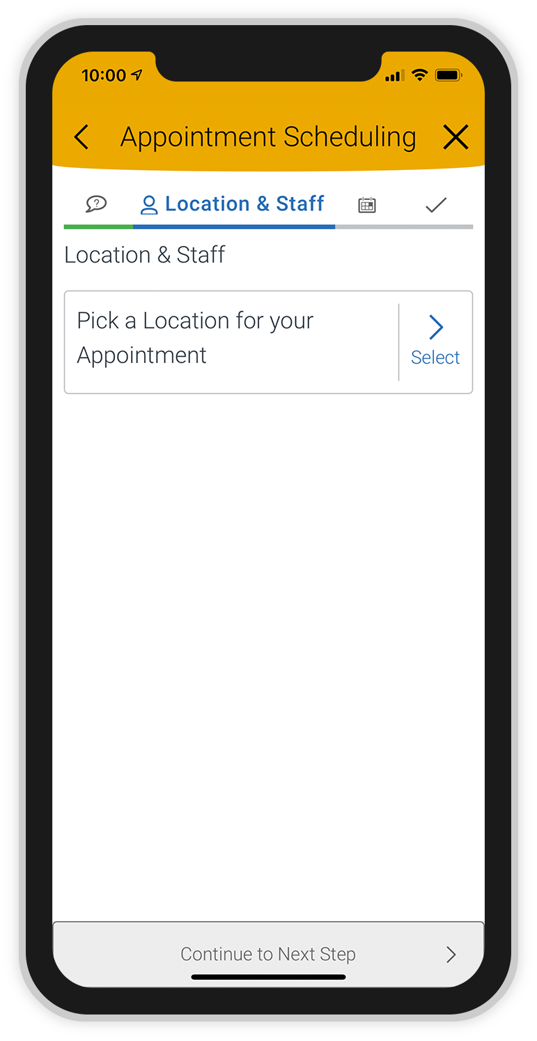 screen-schedule_appointment-06.png Screenshot of Location and Staff page