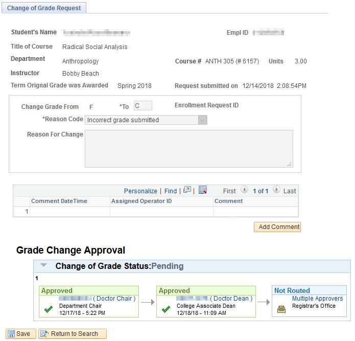 screen_shot_onl_chg_of_grade12_0.png Screenshot of the Change of Grade Request page, indicating