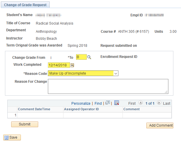 screen_shot_onl_chg_of_grade7.png Screenshot of the Change of Grade Request page in the Facul