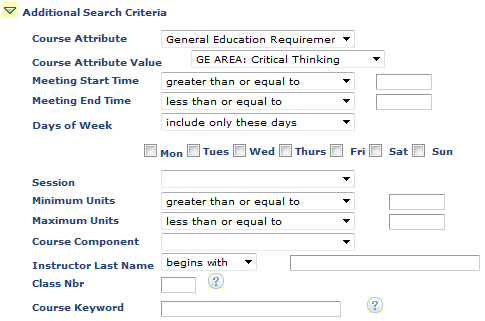 searching_for_ge_classes1.png Screenshot showing an expanded "Additional Search Criteria"
