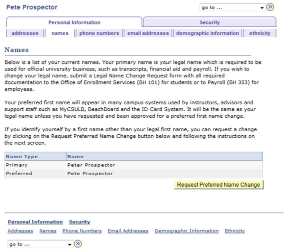 set5.jpg Screen shot of the Names page, displaying the new Preferred