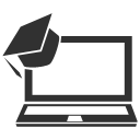 shape_49.png Laptop and Graduation Cap