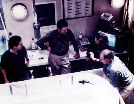 Joe Sisneros, Don Nelson, Rodney Fox and Eugenie Clark