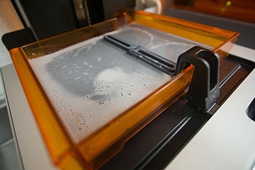 FormLabs liquid resin bath