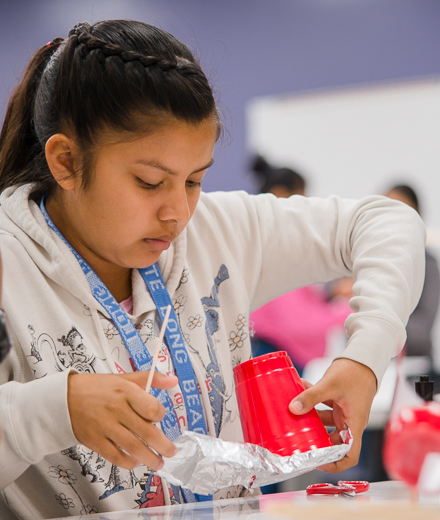 Student participates in STEM camp