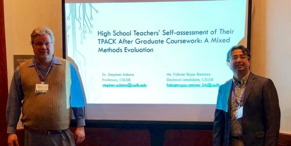 Dr. Stephen Adams and Fabian Rojas at SITE conference