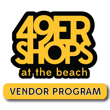49er shops at the Beach Vendor Program Logo