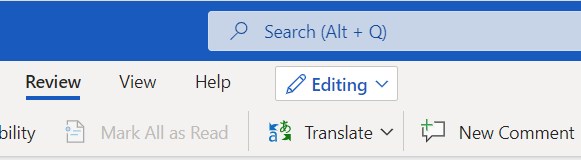 Translate checkbox on the PowerPoint Ribbon