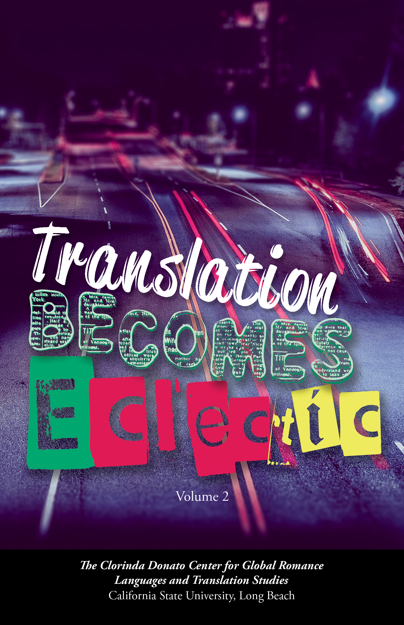 translationcoverv2.png Front cover of volume 2 of Translation Becomes Eclectic