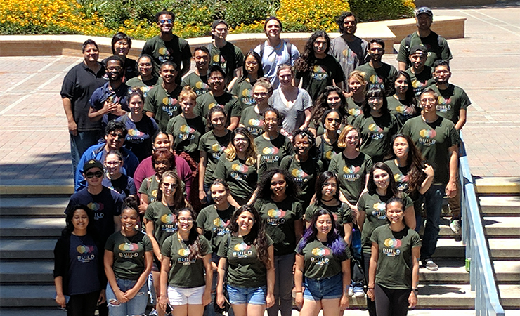 CSULB BUILD student group shot at UCI