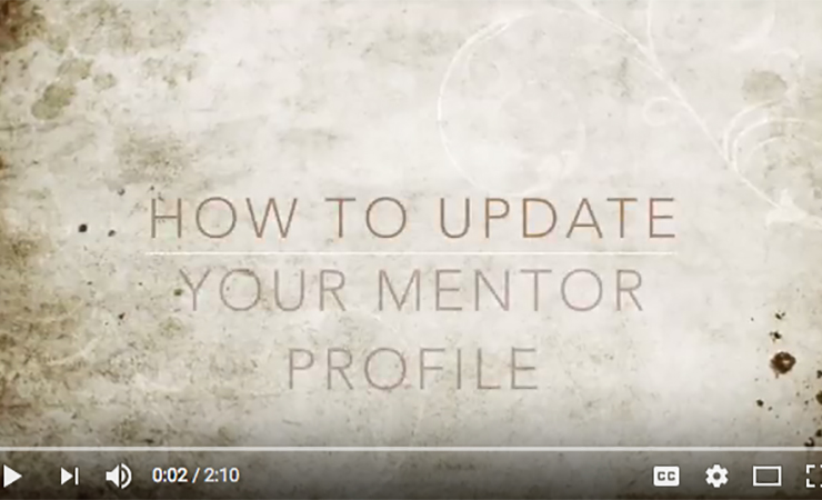 How to Update Your Mentor Profile