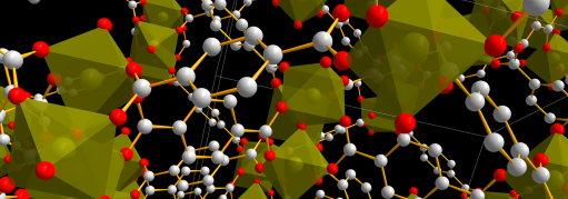 molecules in a lattice