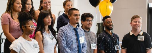 McNair Scholars gather for group picture at their 2023 research symposium