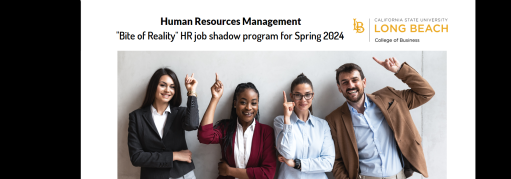 Bite of Reality HR job shadow program for Spring 2024 CSULB COB