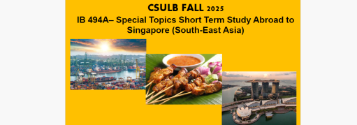 IB 494A Internatonal Special Topic Short Term study abroad 2025