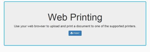 Printeron Web Printing Welcome Screen