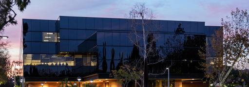 College of Business Building at Sunset