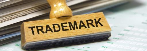 Stamp with trademark