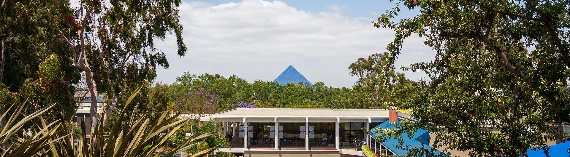 pyramid and student union