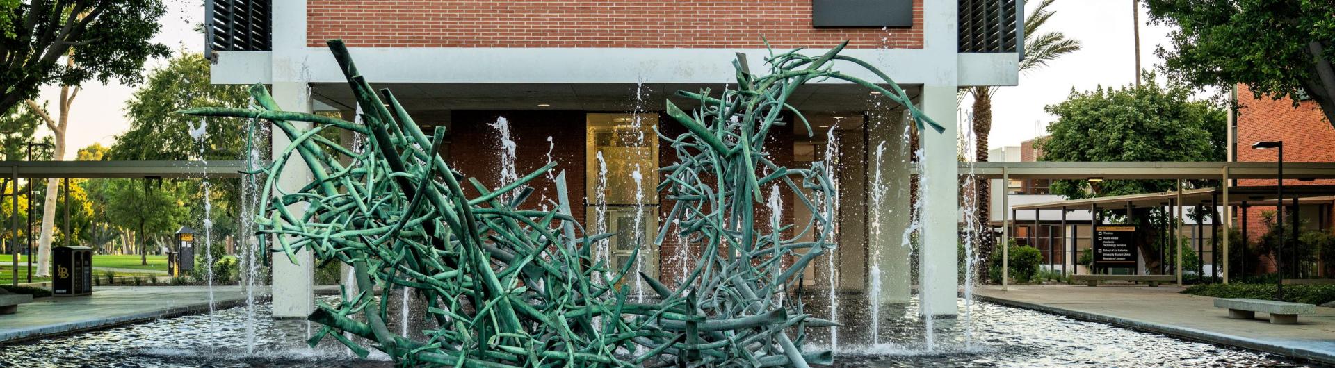 MacIntosh Humanities Building and Fountain