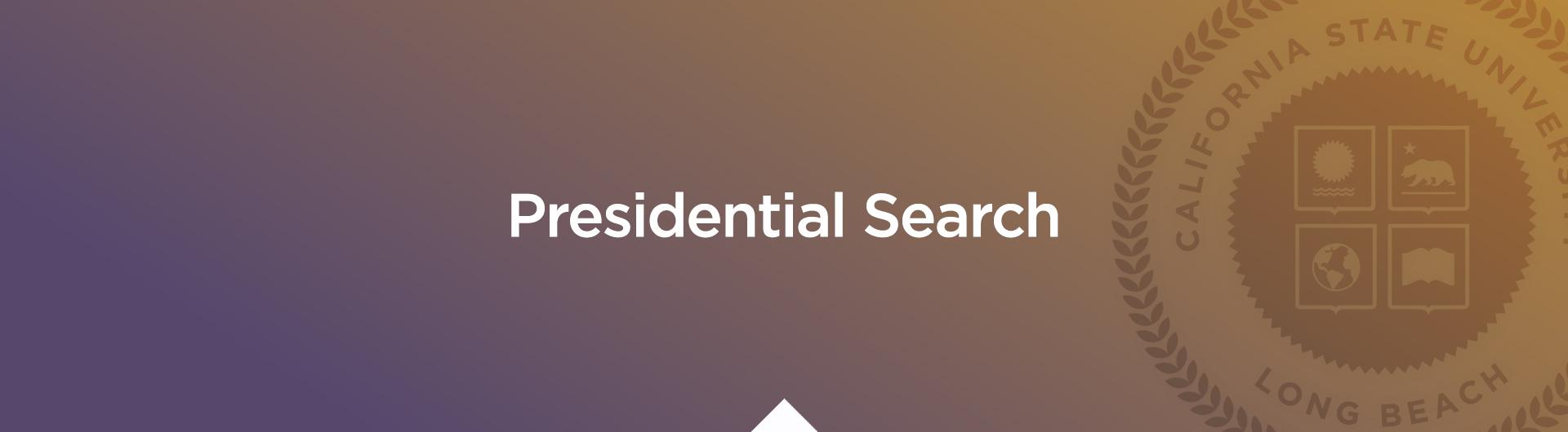 banner for presidential search