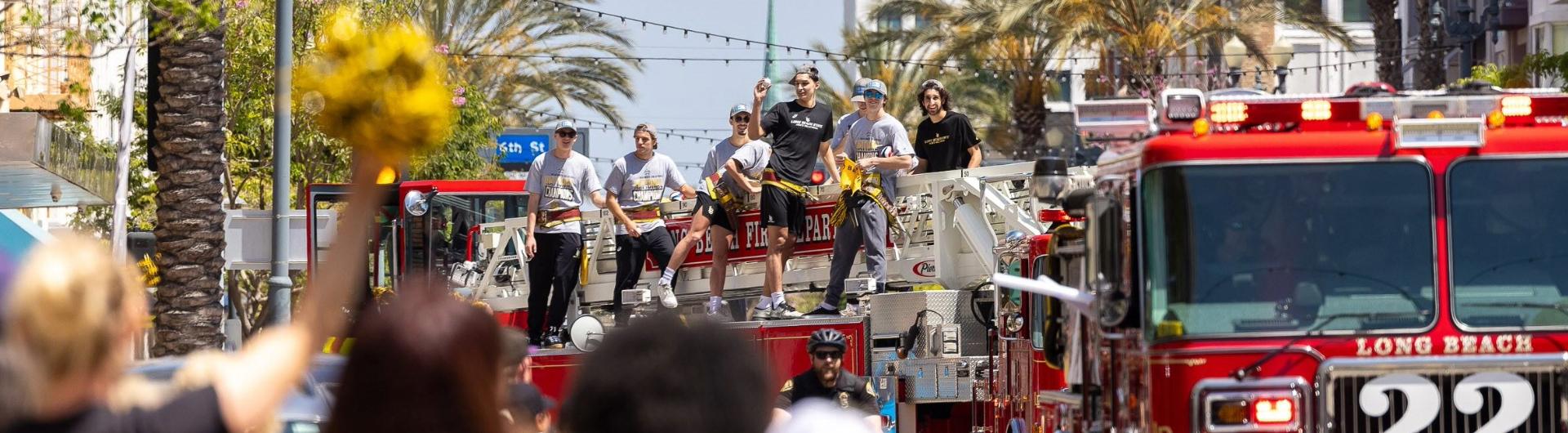 Men's Volleyball at championship parade