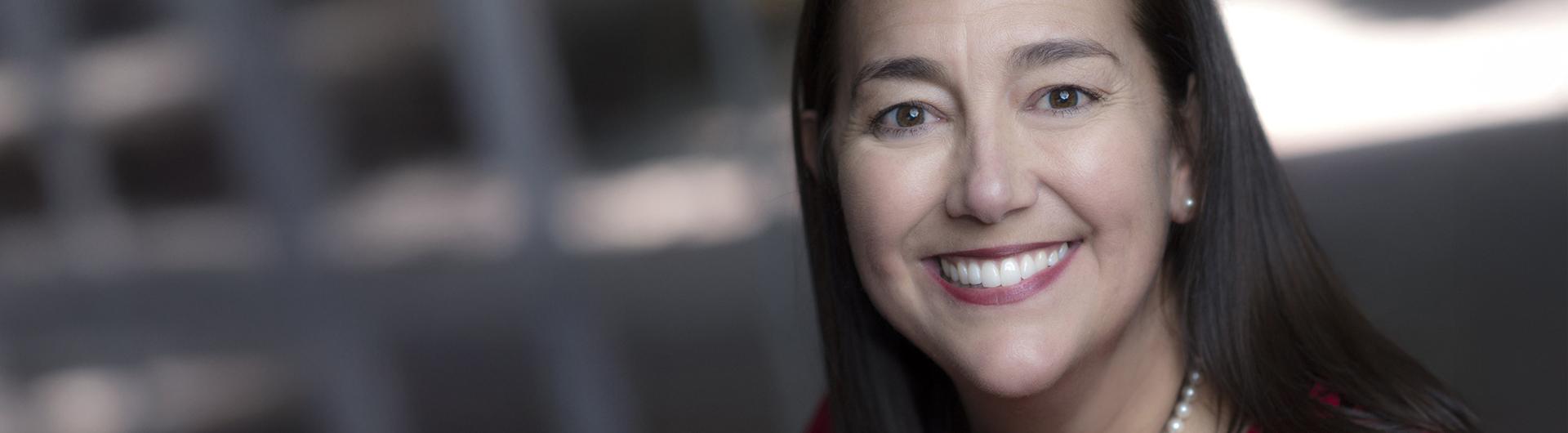 Erin Gruwell, smiling