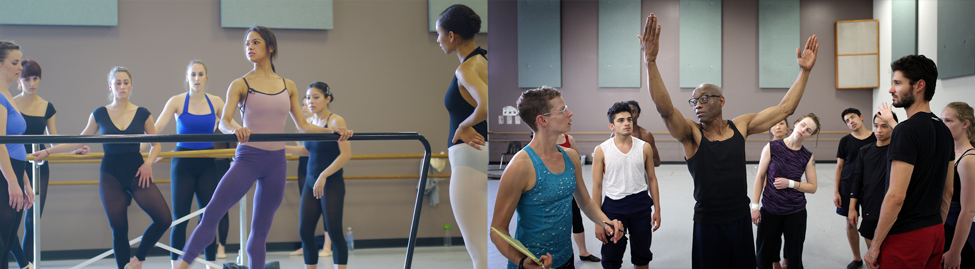 Guest Artists Misty Copeland and Bill T. Jones teaching CSULB Dance students