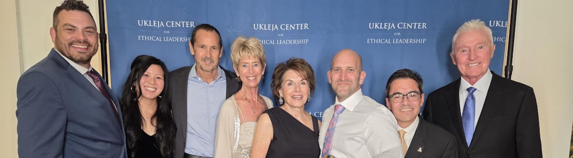 2025 Nell and John Wooden Ethics in Leadership Award Nell and John Wooden Ethics in Leadership Award  Daniel, Nancy, Greg, Janey, Louise, Jeff, Mark, Mick.