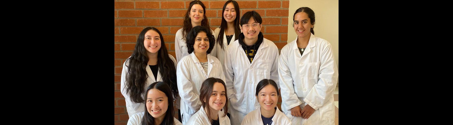 Sharmila Venugopal and student researchers